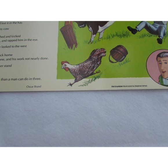 Old Grumbler School Poster Oscar Brand 30259 Poetry VNTG - Picture 5 of 6